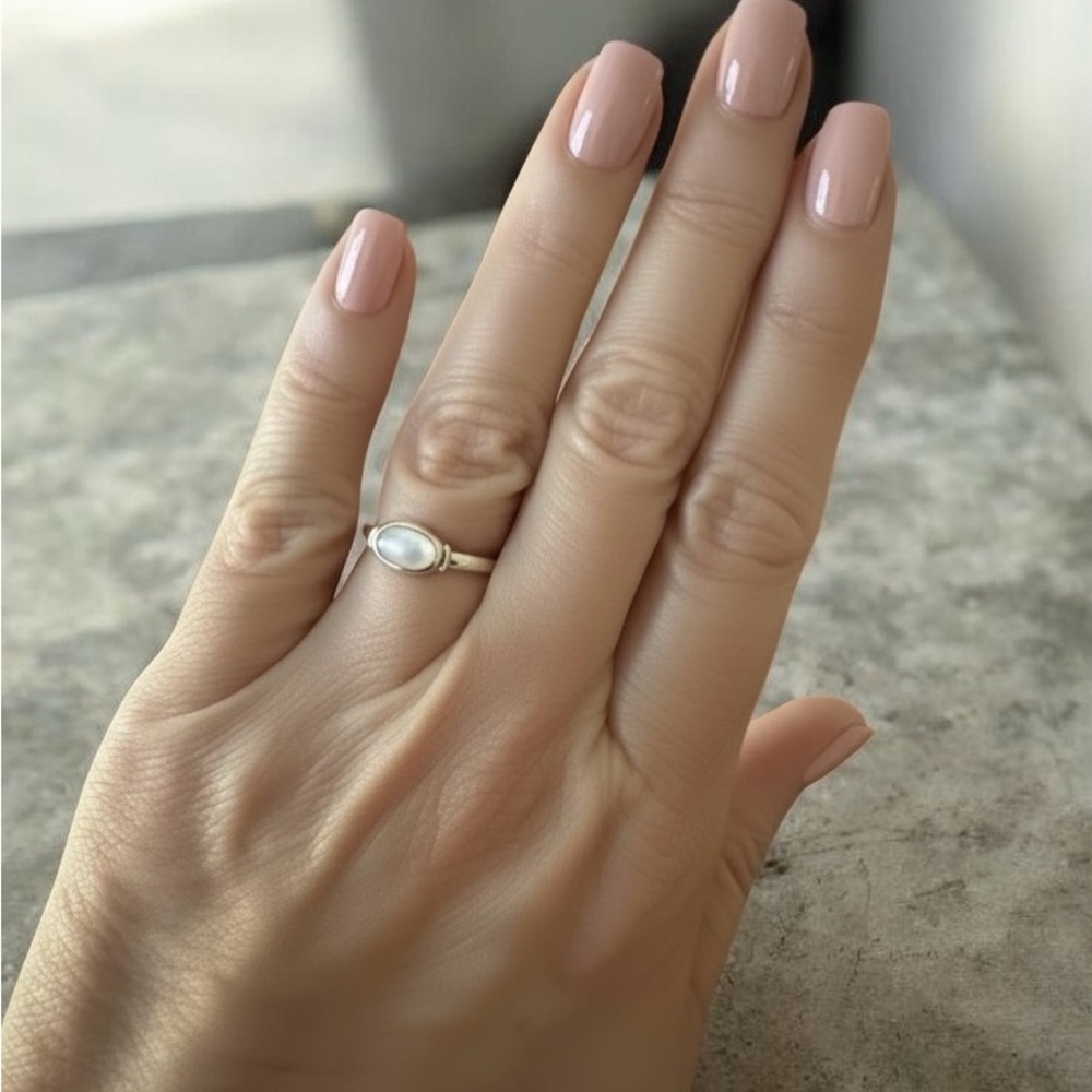 NWT 925 Sterling Silver Moonstone Ring! Sizes 4-10 NEW! - Picture 5 of 5